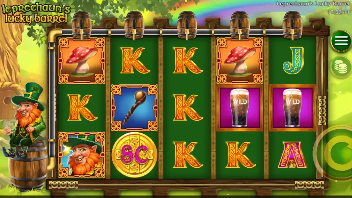 Leprechaun's Lucky Barrel to jedna z najlepszych gier na Dzień Świętego Patryka